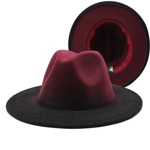 Wholesale Vintage Style Hot Selling High Quality Women <b>Men</b> Gradient <b>Fedora</b> <b>Hats</b> <b>for</b> Adults - Product Image 5