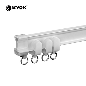 Sistema de aluminio de riel de cortina de doble vía KYOK para capas de cortina dobles - Product Image 3