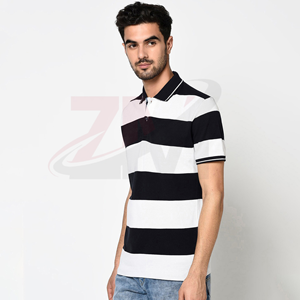 Polo personalizado para hombre, 100% algodón tejido, corte regular, manga corta, logotipo impreso por transferencia térmica, estilo hip hop. - Product Image 4