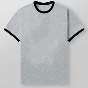 เสื้อยืดแขนสั้นผู้ชายสไตล์คลาสสิก ดีไซน์ทันสมัย ใส่สบาย น้ำหนักปานกลาง คอเสื้อตัดสี พร้อมชายเสื้อยืดแบบยืดหยุ่น - Product Image 4
