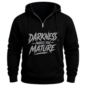 Sudadera Unisex con Capucha y Cierre de Cremallera, 50% Algodón, Gruesa, con Bolsillo Frontal, Estampado Personalizado, Estilo Y2K, Ropa Casual de Invierno - Product Image 1