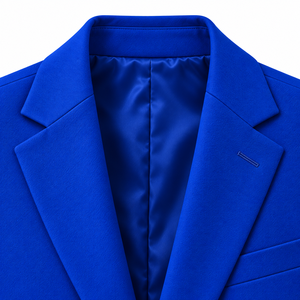 Phi Beta Sigma Blazer <b>for</b> Men Blue Formal Suit <b>Jacket</b> with Crest Embroidery Notch Lapel Two Button Business <b>Wedding</b> Coat - Product Image 5