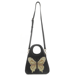 Designer Small <b>Mini</b> Black Women's Handbag Lightweight Easy to Carry Zipper Opening Detachable Shoulder Strap Manufacturer Supply - Product Image 3