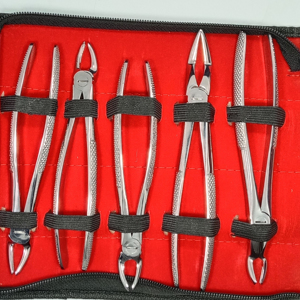 10 <b>Pc</b> <b>Set</b> Stainless Steel Dental Extracting Forceps Heavy Duty Premium German Manual CE Approved Class I Ergonomic Grip 1 Year - Product Image 5