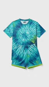 Conjunto de Camiseta y Pantalones Cortos de Voleibol Tribal Sublimados en Verde Menta, Personalizados al por Mayor, Uniformes de Equipo Absorbentes de Sudor, Sublimación Activa OEM - Product Image 3