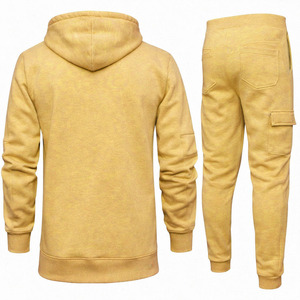 Chándal Deportivo Personalizado OEM de Algodón Liso para Hombre, Chándal de Entrenamiento de Felpa Francesa, Ropa de Moda Masculina, Chándal Personalizado para Hombre - Product Image 2