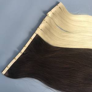 Cinta larga recta natural Rubio y color #2 Venta caliente Cabello vietnamita Extensiones de cabello personalizadas Cabello crudo Precio al por mayor - Product Image 1