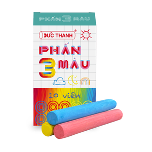 Dustless Colored <b>Chalk</b> High Density Materials Non-Toxic 3 Vibrant Color <b>Chalk</b> for Outdoor Play and Chalkboard - Product Image 2
