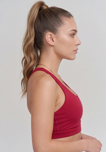 Scoop Neck Sports <b>Bra</b> Women's Yoga Fitness Cross-Over Straps <b>Bra</b> Gym Exercise <b>Bra</b> Women's Yoga Wear <b>Stretch</b> Fit <b>Bra</b> - Product Image 4