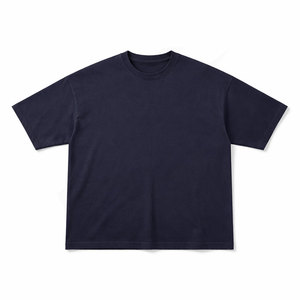 เสื้อยืดพิมพ์ลายกราฟิกคุณภาพสูง 230gsm ผ้าฝ้าย 100% แบรนด์โลโก้ ทรงหลวมไหล่ตก สำหรับผู้ชาย - Product Image 2