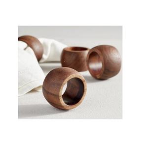 Classic Handmade Wooden Napkin <b>Rings</b> For Weddings Dinner Festive Occasions Rustic Stylish Napkin Loops For Tableware Accessories - Product Image 2