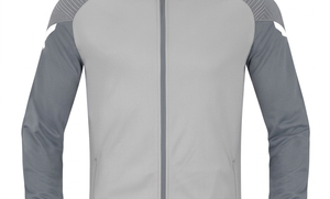Chaqueta Deportiva Gris para Hombre con Cuello Alto, Cierre de Cremallera, Material de Poliéster Transpirable, para Otoño - Product Image 5