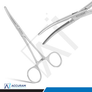 Pinza Hemostática Curva Accuram Rochester Pean de 14 cm, Pinza Quirúrgica para Arterias, Instrumento de Acero Inoxidable con Bloqueo para Apósitos Dentales - Product Image 3