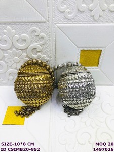 Craftstages International Handmade Luxury Satin Potli <b>Clutch</b> Bag Women | Bridal <b>Wedding</b> Evening Purse Pearl Decoration | - Product Image 1