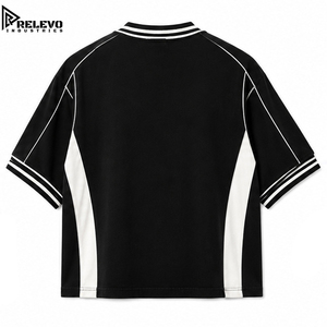 เสื้อยืดคอกลมแขนยาวทรงโอเวอร์ไซส์ผ้าคอตตอนเนื้อหนาแต่งขอบด้วยผ้าปิ๊ปปิ้ง ลุคสตรีทแวร์ลำลอง ระบายอากาศได้ดี สไตล์วินเทจ - Product Image 2