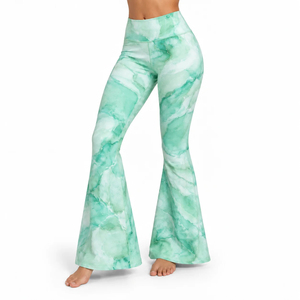 Casual Bell Bottom <b>Legging</b> Provides Soft Material Flexible Comfort & Stylish <b>Flared</b> Shape For Yoga Exercise & Everyday Lifestyle - Product Image 4