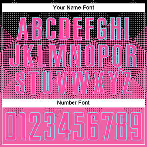 เสื้อฟุตบอลแบบกำหนดเอง สีชมพู สีดำ ลายเรขาคณิตแบบฮาล์ฟโทน ชุดฟุตบอลส่วนบุคคล ชุดฝึกซ้อม ชุดกีฬาทีมชาย - Product Image 5