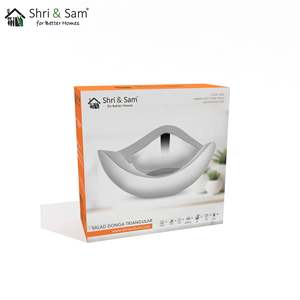 Bol à salade triangulaire en acier inoxydable à double paroi Nouveau design Donga à salade en acier inoxydable à double paroi - Product Image 1