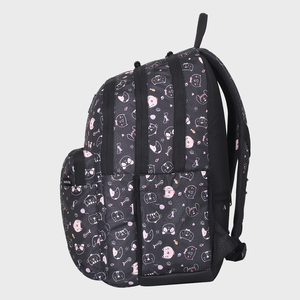 Sac à dos scolaire Arctic Fox Kitty noir pour garçons et filles - Product Image 4