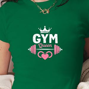 T-shirt court mode femme GYM Queen - Product Image 2