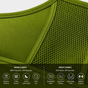 Sujetador Deportivo de Alto Impacto para Mujer, Sin Costuras, Absorbente de Humedad, Acolchado, para Gimnasio, Yoga, Fitness, Ropa Deportiva, Venta al Por Mayor - Product Image 4