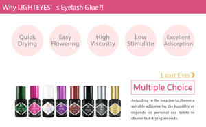 Pegamento Transparente para Extensiones de Pestañas, Pestañas sin Látex, 40-80% Rh LIGHTEYES - Product Image 4