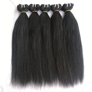 มัดผมดิบแบบคู่ผมชาวอินเดียยังไม่ผ่านกระบวนการ - Product Image 1