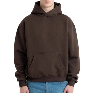 Custom Logo Men's Fleece Pullover Hoodie Winter Warm <b>Sweatshirt</b> hoodies for men high quality and cheap - Product Image 2