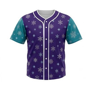 Maillot de baseball de Noël en tissu à séchage rapide, avec un style festif et des coutures renforcées pour une utilisation active saisonnière - Product Image 3