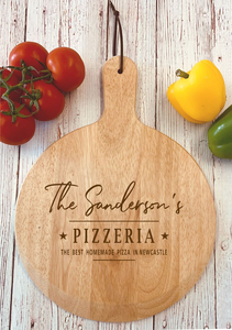 Tabla de Madera Multiusos para Cortar Pizza, Plato Redondo Rústico para Servir Pan, Aperitivos, Queso, Artículo para Cocina y Restaurante - Product Image 6
