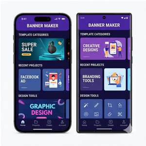 Royalcraft <b>Banner</b> Maker App – Design <b>Banners</b>, Ads, Social Media Covers & Marketing Templates ios/android - Product Image 4