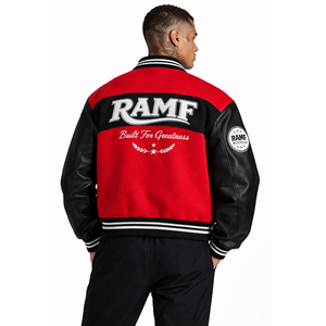 Trendy Custom Varsity <b>Jacket</b> With Bold <b>Patches</b> and Premium Wool Leather Design Perfect For Stylish Streetwear For Unisex - Product Image 2