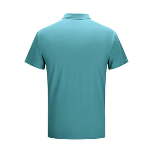 เสื้อโปโลผู้ชายสีพื้นสำหรับฤดูร้อน แขนสั้น ปกติดกระดุม เสื้อยืดลำลอง สตรีทแวร์ เรียบง่าย สั่งทำได้ตามแบบ OEM - Product Image 4