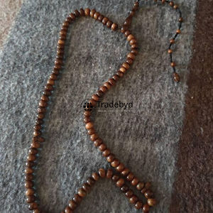 Tasbih en bois écologique à finition naturelle, perles de prière islamiques faites à la main, chapelet musulman Dhikr Zikr, cadeau religieux de table - Product Image 2