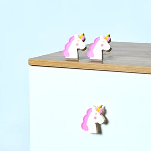 Handmade Pine Wood <b>Cabinet</b> Unicorn Pink Kids Drawer <b>Knobs</b> Dresser Door Handles Cupboard Pulls Kitchen <b>Cabinet</b> <b>Knobs</b> - Product Image 5
