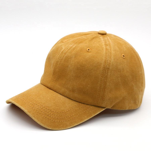 Gorra de Béisbol Premium de 6 Paneles, Algodón Lavado con Ácido, Unisex, Ajustable, Casual, Deportiva, Panel Frontal Personalizado, Primavera Verano, Color Sólido - Product Image 1