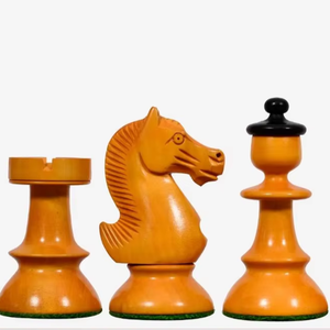 Juego de ajedrez reproducción del viejo café austriaco de Viena V2.0, piezas de madera de haya ebonizada y caja de madera de haya antigua, Rey de 3.8 pulgadas, al mejor precio. - Product Image 1