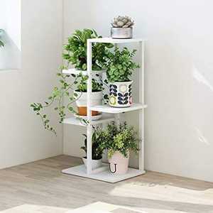 Support à fleurs moderne en métal avec étagères irrégulières pour plantes d'intérieur et présentation décorative - Product Image 2