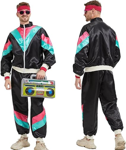 Conjunto Deportivo Informal con Capucha para Hombre y Mujer, Estilo Retro Hip Hop de los 80s y 90s, Chaqueta Cortavientos para Parejas - Product Image 3