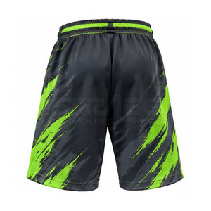 Shorts de basketball élégants avec cordon de serrage à la taille, respirants, 100 % polyester, séchage rapide, évacuation de l'humidité, écologiques, personnalisables pour le sport - Product Image 2