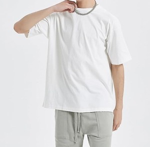 Camiseta de Manga Corta para Hombre, Talla Grande, Color Sólido, Cuello Redondo, 100% Algodón Jersey, Tejido Informal, Transpirable, de Secado Rápido y Ecológica - Product Image 4