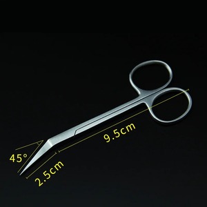 Ciseaux à bec d'oiseau manuels en acier inoxydable pour rhinoplastie, chirurgie nasale synthétique, dissection du septum nasal, certifiés CE, usage médical - Product Image 2