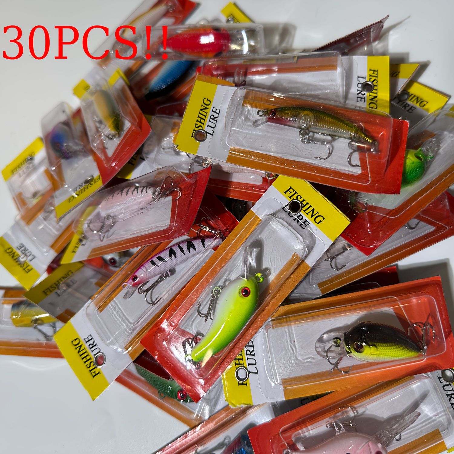 30pcs fishing lures Spoon Kit, Bass Fishing Swimbaits Spinner Baits Metal Walleye Spoon Lures Crankbaits Assortment for Trout Bass Salmon Walleye : Sports & Outdoors 2 tackle boxes are easier to carry and more convenient to use Fishing Lures - Spinners and