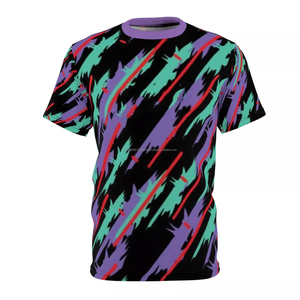 T-shirts décontractés à manches courtes pour hommes, coupe ajustée, col rond, 180 grammes, impression sublimée, méthode de tissage non tissé, 100% polyester - Product Image 5