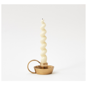 Minimalist Gold Candle Holder With Round Base and Handle Sleek Design Perfect For Modern <b>Decor</b> <b>Table</b> Styling Candle Holder - Product Image 4