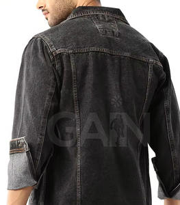 Chaqueta de Mezclilla con Capucha, Estilo Urbano, 100% Algodón, para Hombre, Ecológica y Transpirable, Cálida para Invierno - Product Image 4