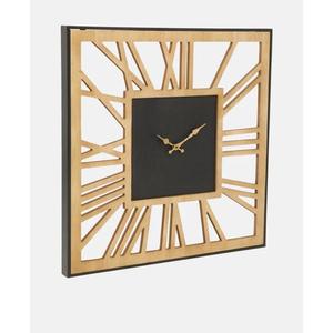 Horloge de forme carrée pour décoration murale, horloges décoratives à succès, type de numérotation romaine, artisanat en métal, horloges de luxe pour articles cadeaux - Product Image 6