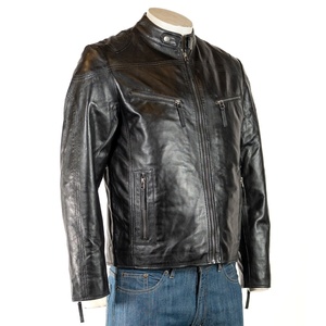 Men's Brown Classic <b>Long</b> <b>Leather</b> <b>Jackets</b> with Button Closure Winter Wear <b>jacket</b> for men with Premium Quality Stylish Customized - Product Image 1
