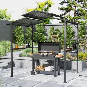 Gazebo con Tettoia per Area Barbecue all'Aperto - Product Image 1