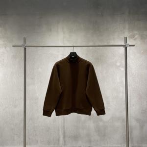 Wholesale 350G Heavy Sweatshirts Crewneck Sweatshirts Custom Basic Loose Solid Color <b>Men's</b> Sweatshirts - Product Image 3
